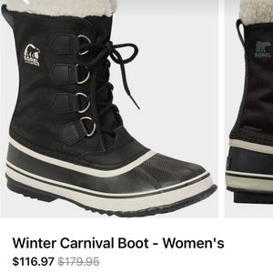 Sorel Winter Carnival Snow Boots - Brand New